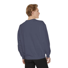 Load image into Gallery viewer, Hineni Awakening Retreat Garment-Dyed Sweatshirt design front only
