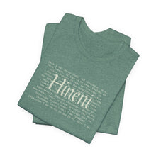 Load image into Gallery viewer, Bella soft- heathered colors - Hineni paragraph logo- with back
