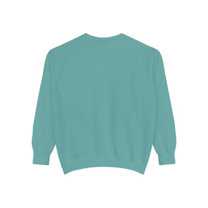 Hineni Awakening Retreat Garment-Dyed Sweatshirt design front only