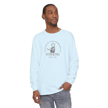 Load image into Gallery viewer, HINENI Presence 'Here I Am' Long Sleeve T‑Shirt

