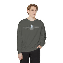 Load image into Gallery viewer, Equanimity Quote on Calm Waters Crewneck
