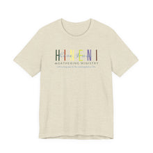 Load image into Gallery viewer, Bella Soft Tee with Colorful Hineni Logo - light colors
