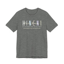 Load image into Gallery viewer, Bella Soft Hineni Colorful logo in dark color Short Sleeve Tees
