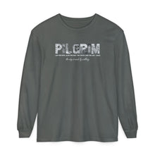 Load image into Gallery viewer, Comfort Colors Pilgrim Long Sleeve Tee  with back logo
