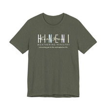 Load image into Gallery viewer, Bella Soft Hineni Colorful logo in dark color Short Sleeve Tees
