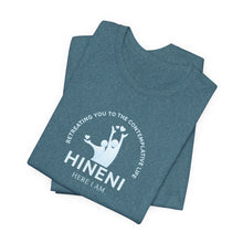 Load image into Gallery viewer, Belle Soft Heather Retreating you Hineni shirt with back
