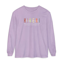 Load image into Gallery viewer, Fall Hineni Logo Comfort Colors Long Sleeve Tee
