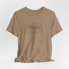 Load image into Gallery viewer, Bella Soft Hineni Tee paragraph front only neutral colors
