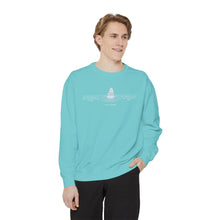 Load image into Gallery viewer, Equanimity Quote on Calm Waters Crewneck
